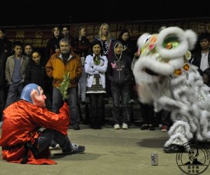 Cabeza de León de la Danza del León Choy Lee Fut